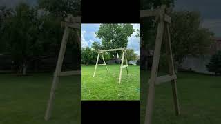 How to Build an AFrame for a Swing Set [upl. by Suivat]