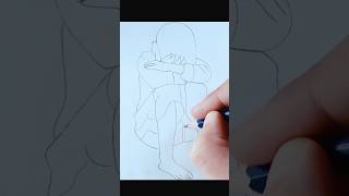 Sad boy sketch 😢shorts new drawing ytshorts trending youtubeshorts trendingshorts viralvideo [upl. by Avrit]