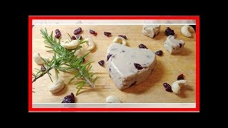 Veganen Käse selber machen Rezept für CashewCranberryKäse [upl. by Pirzada]