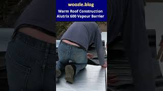 preventing moisture damage to a warm roof by installing a vapour barrier [upl. by Eahs]