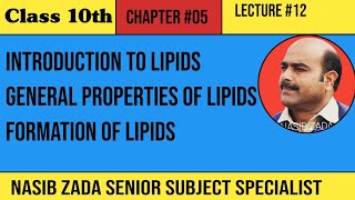 LIPIDS Introduction  General properties of Lipids  Formation of Lipids NASIBZADASSS [upl. by Ailahk]