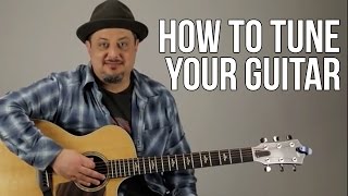 How to Tune Your Guitar For Beginners [upl. by Eelirol311]