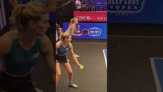 Eugenie Bouchard playing Pro pickleball Las vegas Pickleball cup 2024 PPA tour [upl. by Lseil45]