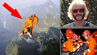 7 Terrifying Wingsuit Flying Videos Gone Completely Wrong [upl. by Heilner]