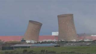 Calder Hall Cooling Tower Demolition [upl. by Iddo33]