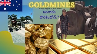 Australia Telugu vlog Gold mine tour  బంగారు గని ఆస్ట్రేలియా లో PURE GOLD [upl. by Acissej]