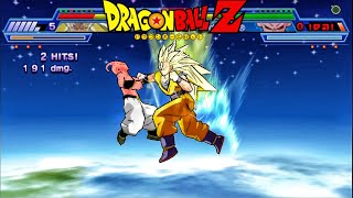 Goku Super Saiyan 3 vs Majin Buu Crazy Fight  DBZ Shin Bodukai  4K Gameplay dragonball fightclub [upl. by Nonnahc]