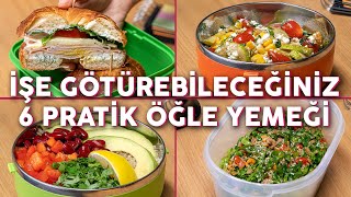 Evde Kolaylıkla Hazırlayıp İşe Götürebileceğiniz 6 Pratik Öğle Yemeği Tarifi  Yemek Tarifleri [upl. by Carolyne286]