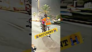 125 ONE WHEELING AND ACCIDENT EDIT BY BIKE RIDER 41 accident onewheeling viral shorts [upl. by Enelie]