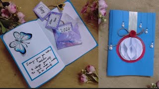 DIY New Year Greeting Card For love ones New year Card Idea 2024 Handmade New year Card making idea [upl. by Eeresed]