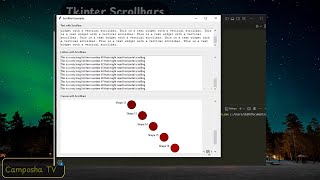 Tkinter 15 Scrollbar Text ListBox and Canvas [upl. by Siderf]