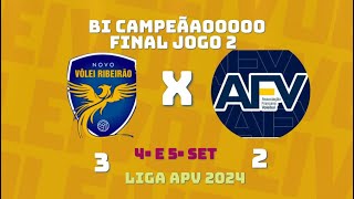 4• e 5•SET RIBEIRÃO 3x2 FRANCA FINAL JOGO2 [upl. by Aidualk]