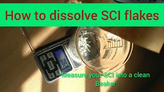 How to dissolve Sodium Cocoyl Isethionate flakes SCI [upl. by Gabby]