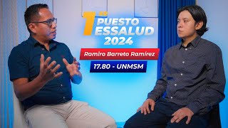 Entrevista al 1er puesto EsSalud 2024 Sede Lima Ramiro Barreto Ramírez [upl. by Immas]