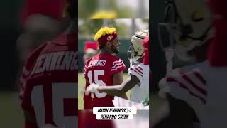 49ers Renardo Green and Jauan Jennings are bringing out the best in each other at training camp ⚔️ [upl. by Zoltai]