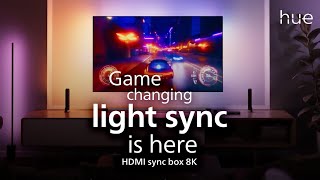 Game Changing Light Sync with the Philips Hue Play HDMI Sync Box 8K [upl. by Banquer]