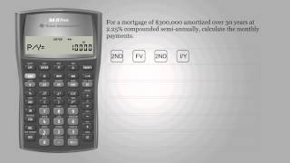 Mortgage payments – Texas Instruments BA II PLUS [upl. by Ainirtak124]