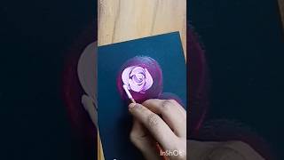 How to paint Rose art rosepainting howtopaintacrylicflowers easyrosepaintingonestrokepainting [upl. by Krisha500]