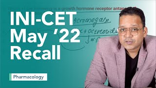 Exam Recall Series INI CET May 22  Pharmacology [upl. by Cynthie]