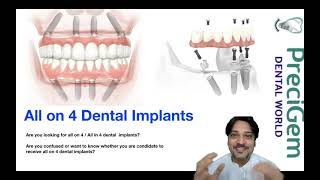 All on 4 dental implants  Dr Mayur Khairnar  PreciGem Dental World  India  English [upl. by Lesh735]