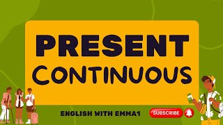 Learn English Tenses PRESENT CONTINUOUS PRESENT PROGRESSIVEenglishlanguage learnenglish [upl. by Euqinad]