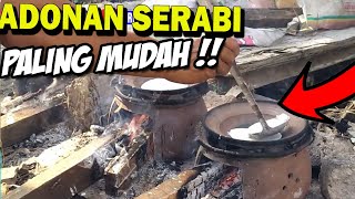 adonan serabi tepung beras  CARA MEMBUAT SERABI [upl. by Charbonnier]