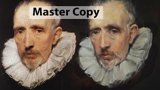 PORTRAIT PAINTING  Master Copy Sir Antony van Dyck [upl. by Schwinn150]