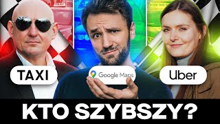 Kto będzie szybszy  TAXI vs NAWIGACJA vs UBER [upl. by Jehu]