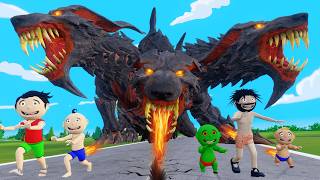 Bittu Sittu aur Dragon  Dragon Wala Cartoon Comedy Video  Monster Wala Cartoon [upl. by Geordie838]