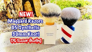 NEW Maggard Razors G5 Synthetic Shaving Brush Knot 30mm [upl. by Yekim]