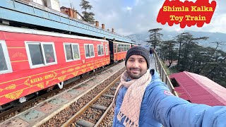 MINUS TEMPERATURE 😱 Journey in Toy Train Shimla to Kalka [upl. by Manaker]