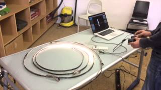 LED strip controlled with MadMapper 21 through arduino compatible device [upl. by Jarrow]