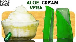 HOMEMADE ALOE VERA CREAM  सोफ़्ट त्वचा के लिये घर पर ही बनाएं एलोवेरा क्रीम​ [upl. by Asselem]