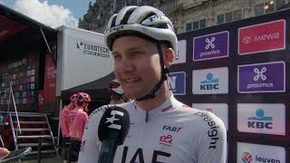 Tim Wellens  Interview at the start  De Brabantse Pijl 2024 [upl. by Airretal]