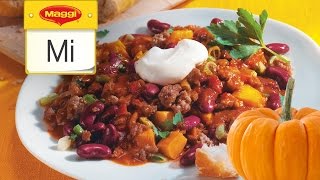 KürbisChiliConCarne  MAGGI Mittwoch Hangout [upl. by Letti]