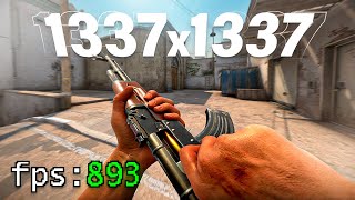 1337x1337 Resolução ULTRA LEVE que AUMENTOU MUITO meu FPS no CSGO [upl. by Weinhardt]