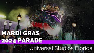 Mardi Gras 2024 Full Parade  Universal Studios Florida [upl. by Mccafferty]