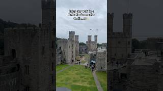 Fantastic Caernarfon Castle… castle northwales wales visitwales wanderlust sereninwales [upl. by Crain]