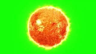 Sun rotation 4K video on a green background free download [upl. by Zetroc]