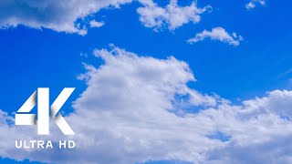 Clouds Screensaver 4K  Blue Sky Background 1hour [upl. by Edorej]