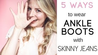 5 Ways To Wear Ankle Boots amp Skinny Jeans  Fashion Over 40 [upl. by Yrogreg459]