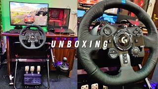 Unboxing Logitech G923 Steering Wheel  Logitech G Driving Force Shifter [upl. by Rafaelof]