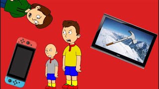 Classic caillou destroys caillous nintendo switchincludes a terrible giftgrounded [upl. by Hild]