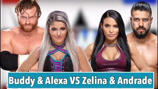 Buddy Murphy amp Alexa Bliss VS Zelina Vega amp Andrade ā€Cienā€™ Almas WWE 2K20 [upl. by Anitsyrk]