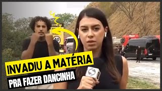 Polêmica MC Livinho invade reportagem e faz dancinha durante notícia com vítimas fatais [upl. by Ayiak525]