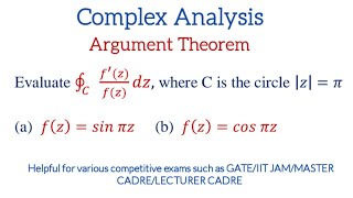 Argument Theorem  Complex Integration  Complex Analysis [upl. by Sanjay]