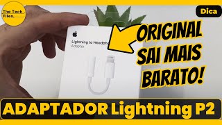 CABO ADAPTADOR P2 LIGHTNING PARA USAR LAPELA E FONE NO IPHONE  É ESSE QUE VOCÊ DEVE COMPRAR [upl. by Eirahs]