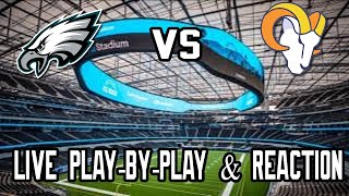 Philadelphia Eagles vs Los Angeles Rams Live PlaybyPlay amp Reaction [upl. by Erreit132]