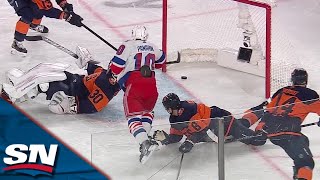 Rangers Artemi Panarin Scores WILD OT Winner On Dislodged Net To Cap Comeback [upl. by Martreb]