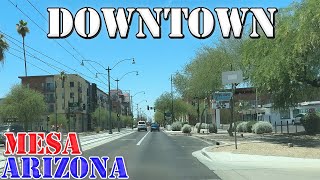 Mesa  Arizona  4K Downtown Drive [upl. by Manard]